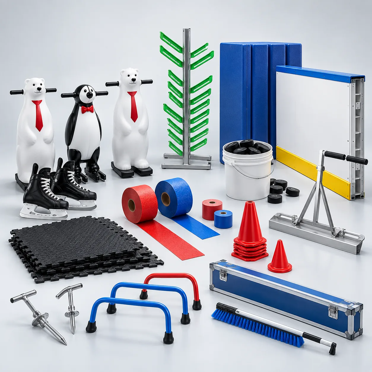Ledo arenų aksesuarai